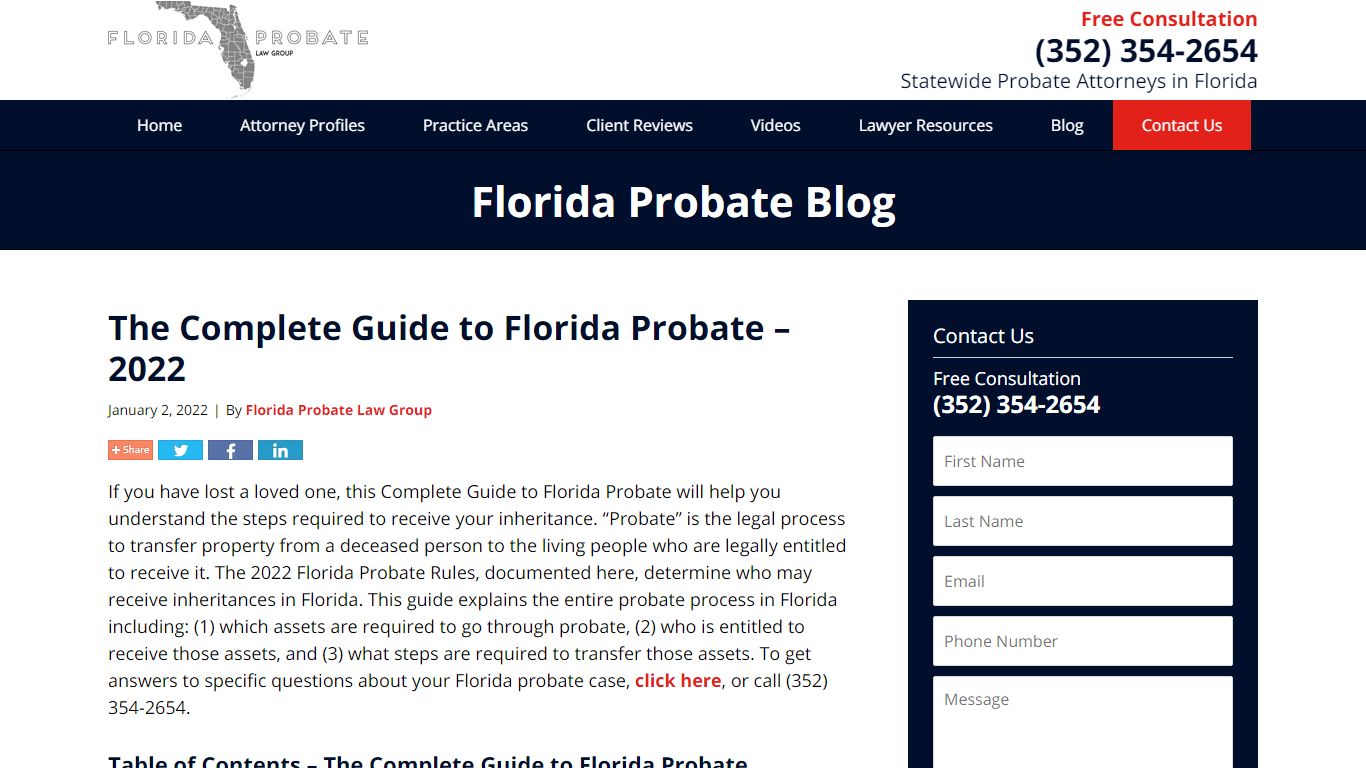 The Complete Guide to Florida Probate – 2022